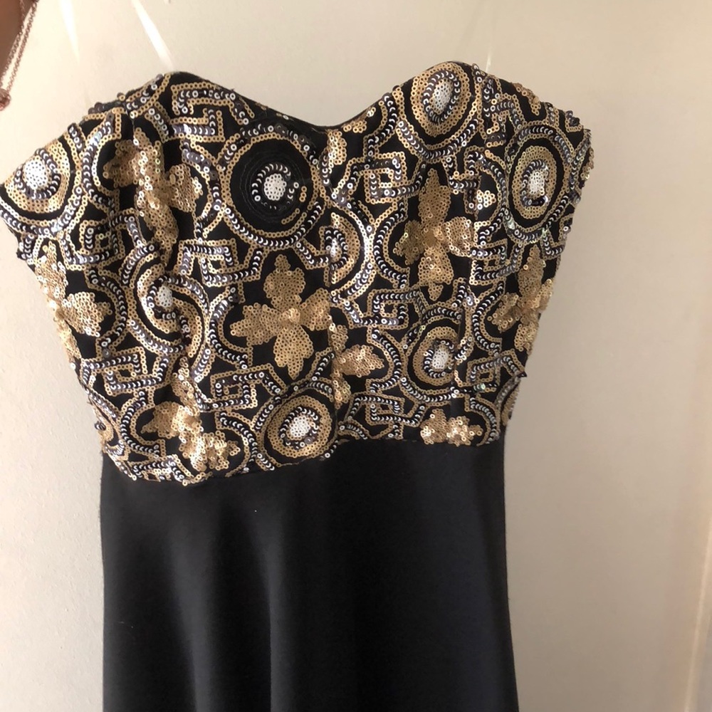 Black dress with sequins
